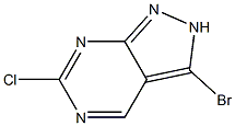 3-Bromo-6-chloro-2H-pyrazolo[3,4-d]pyrimidine Struktur