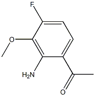 1-(2-Amino-4-fluoro-3-methoxy-phenyl)-ethanone Struktur