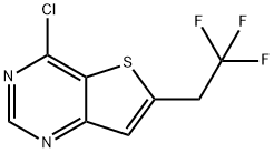 4-chloro-6-(2,2,2-trifluoroethyl)thieno[3,2-d]pyrimidine 结构式