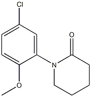 1-(5-CHLORO-2-METHOXY-PHENYL)-PIPERIDIN-2-ONE Struktur