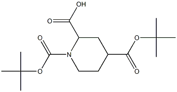 1,4-DI-BOC-PIPERIDINE-2-CARBOXYLIC ACID Structure