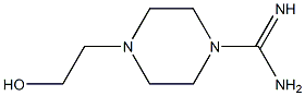 4-(2-HYDROXY-ETHYL)-PIPERAZINE-1-CARBOXAMIDINE Struktur