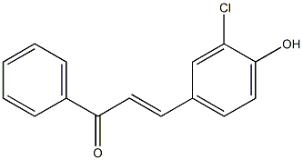 4Hydroxy-3-ChloroChalcone Struktur