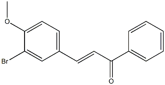 4Methoxy-3-BromoChalcone Struktur