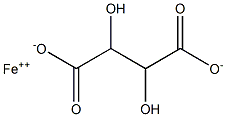 Iron(II) tartrate Struktur