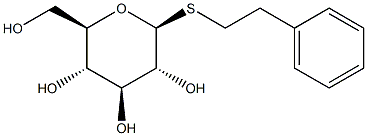2-PHENYLETHYL BETA-D-THIOGLUCOSIDE 结构式