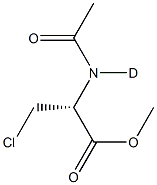D,L-N-Acetyl-b-chloroalanine, Methyl Ester Structure