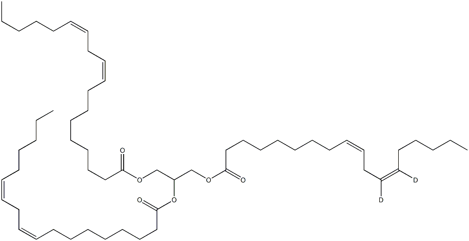 Trilinolein-12,13-D2 Structure