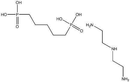 二乙烯三胺五亚甲基膦酸,,结构式