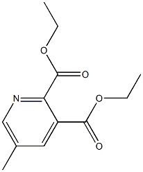 5-甲基-2,3-吡啶二羧酸二乙酯, , 结构式