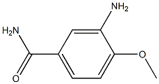 3-氨基-4-甲氧基苯甲酰胺, , 结构式