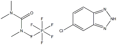 四甲基脲-6-氯-苯并三氮唑六氟磷酸盐,,结构式