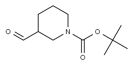 N-BOC-哌啶-3-甲醛,,结构式