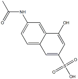 2-乙酰氨基-8-萘酚-6-磺酸, , 结构式