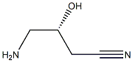 (R)-4-氨基-3-羟基丁腈, , 结构式