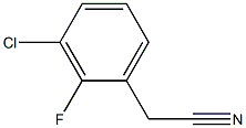 3-氯-2-氟苯乙腈 结构式