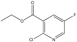 2-Chloro-5-fluoronicotinic acid ethyl ester Struktur