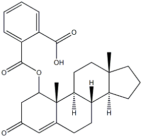 1-testosterone phthalate Structure