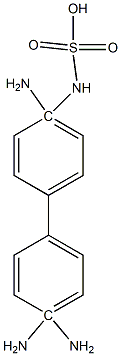 4,4'-二氨基联苯胺磺酸,,结构式