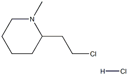1-甲基-2-(2-氯乙基)-哌啶盐酸盐,,结构式