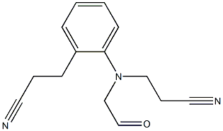 N-氰乙基-N-氰乙基氧乙基苯胺,,结构式