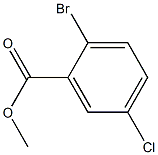2-溴-5-氯苯甲酸甲脂,,结构式