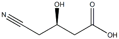 R-(-)-4-氰基-3-羟基丁酸, , 结构式