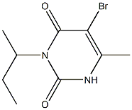 5-bromo-3-sec-butyl-6-methyluracil Structure