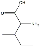 D-2- amino-3-methyl-pentanoic acid Structure