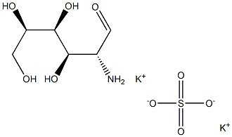 硫酸氨基葡萄糖钾盐,,结构式