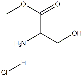 DL-丝氨酸甲脂盐酸盐 结构式