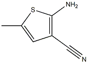 2-氨基-5-甲基噻吩-3-腈, , 结构式