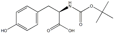 BOC-D-tyrosine Structure