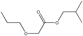 丙氧基乙酸异丁酯,,结构式