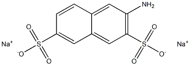2-萘胺-3,6-二磺酸二钠盐 结构式