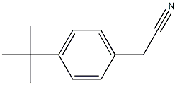 对叔丁基苯乙腈, , 结构式