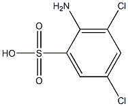 2,4-二氯苯胺-6-磺酸,,结构式