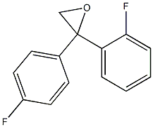 2-(4-氟苯基)-2-(2-氟苯基)环氧乙烷, , 结构式