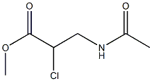 3-乙酰氨基-2-氯-丙酸甲酯,,结构式