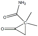 S-(+)-2,2-二甲基环丙酰胺,,结构式