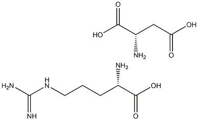 L-精氨酸天门冬氨酸,,结构式
