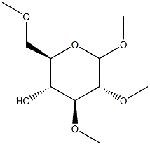 1,2,3,6-Tetra-O-methyl-D-glucopyranoside Structure