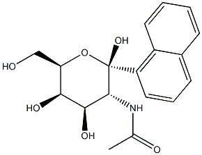 1-Naphthyl2-acetamido-2-deoxy-b-D-galactopyranose Structure