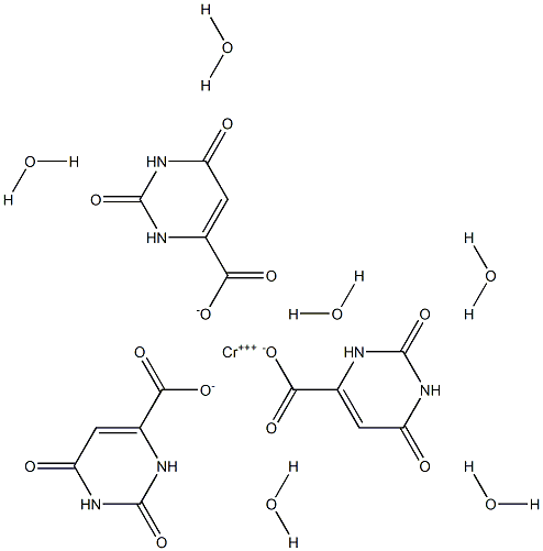 CHROMIC OROTATE HEXAHYDRATE Structure
