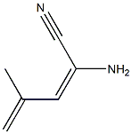 (2E)-2-Amino-4-methyl-2,4-pentadienenitrile Structure