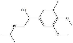 1-(3-Fluoro-4,5-dimethoxyphenyl)-2-(isopropylamino)ethanol Struktur