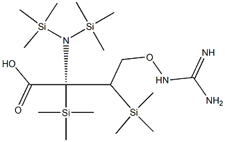 Canavanine, tetra(trimethylsilyl)- Structure