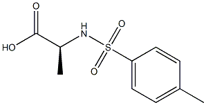 N-对甲基苯磺酸酰基-L-丙氨酸 结构式
