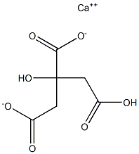 calcium hydrogen citrate Structure