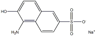 1-胺-2-萘醇-6-磺酸鈉,,结构式
